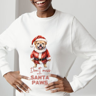 'Niet knoeien met Santa Paws" schattig hondenliefh T-shirt