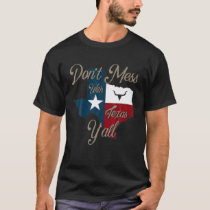 Niet knoeien met Texas Pride Longhorn Lone T-shirt