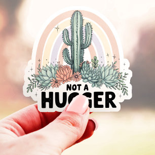  Niet Knuffelende Cactus Vinyl Sticker