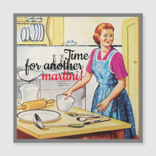 Niet-kokende Fifties van de vrouw Keukenslogans