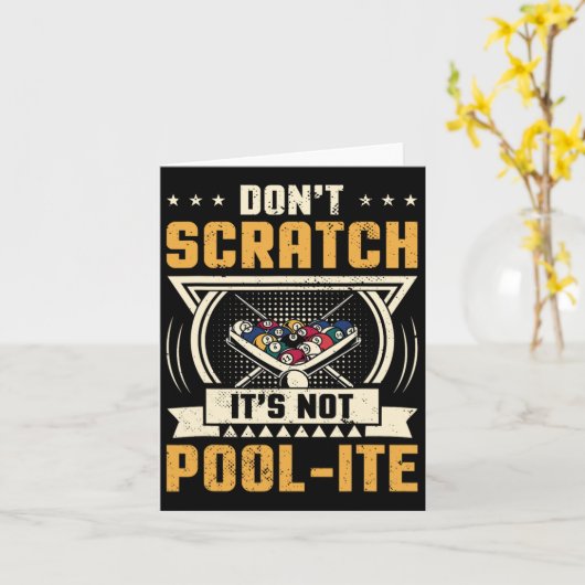 Niet krabben zijn niet pool-site snooker biljart p kaart (Gele Bloem)