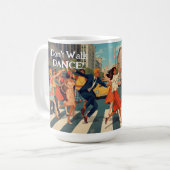 Niet lopen dansen! koffiemok (Voorkant links)