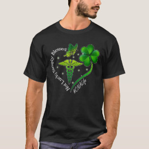 Niet Lucky gewoon geblesseerd CNA St. Patrick Day T-shirt