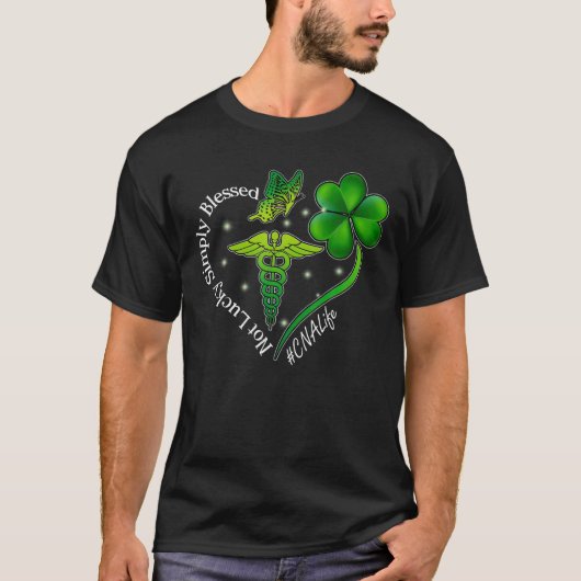 Niet Lucky gewoon geblesseerd CNA St. Patrick Day T-shirt (Voorkant)