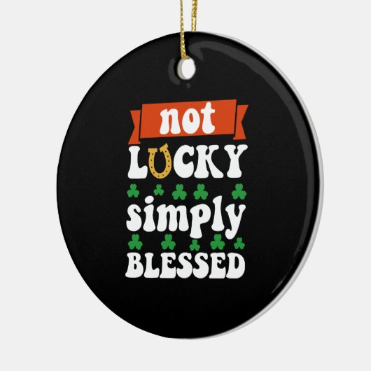 Niet Lucky gewoon geblesseerd St. Patrick's Day Keramisch Ornament (Links)