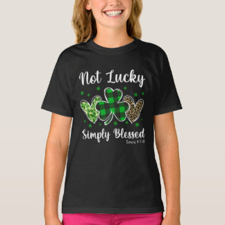 Niet Lucky, gewoon gebufferd Christelijke St. Patr T-shirt