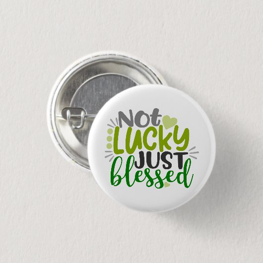 Niet Lucky, gewoon gebufferd Ronde Button 3,2 Cm (Voorkant /achterkant)