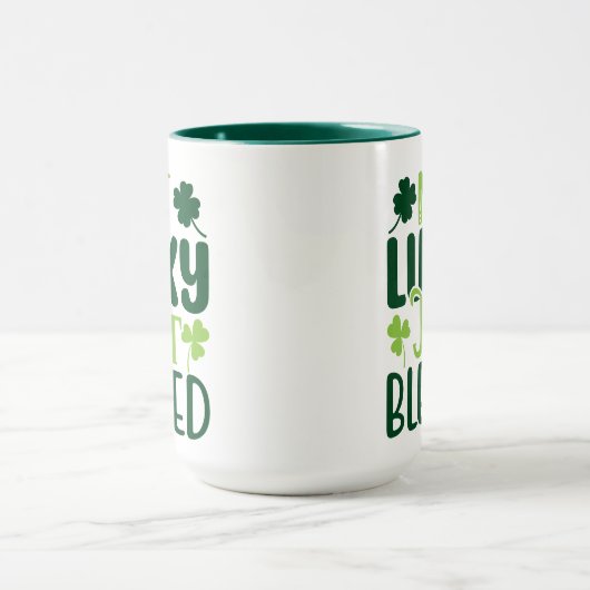 Niet Lucky, gewoon gebufferd St Patrick's Day Mok (Midden)