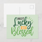 Niet Lucky Net geblesseerd Saint Patrick's Day Sai Briefkaart (Voorkant / Achterkant)