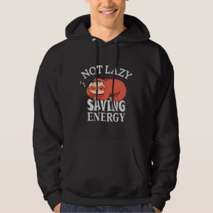 Niet lui, energiebesparing hoodie