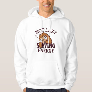 Niet lui, energiebesparing hoodie