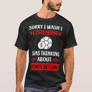 Niet luisteren sport wedden t-shirt
