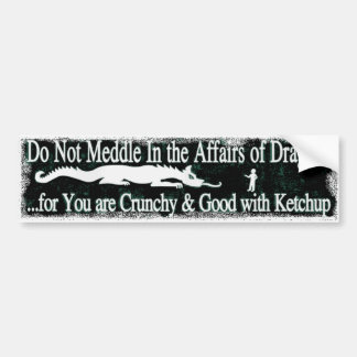 Niet medaille in de Aangelegenheden van Dragons Bumpersticker