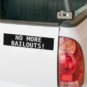 NIET MEER BAILOUTEN! BUMPERSTICKER (Op Truck)