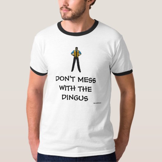 NIET MEER MET DE DINGUS T-SHIRT (Voorkant)