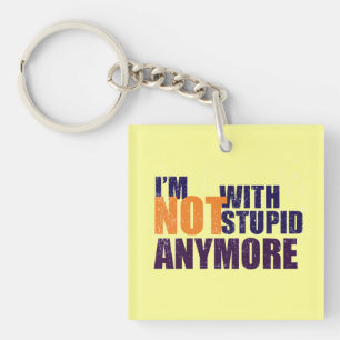 Niet met een beetje acryl Sleutelhanger