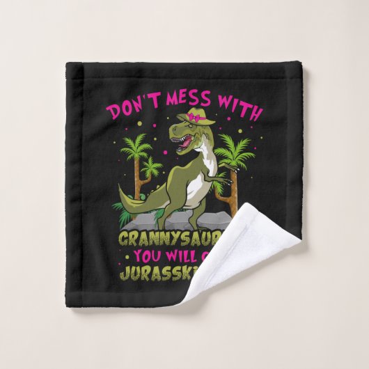 Niet met Grannysaurus wasdoek Washandje (Wasdoekje)