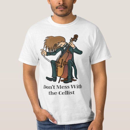 Niet met het T-shirt met Cellist (Voorkant)