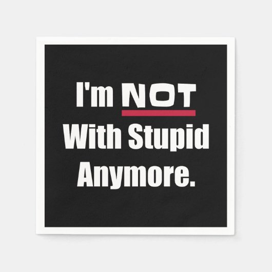 NIET met nog meer grappige scheiding Servet (Voorkant)