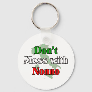 Niet met Nonno (Italiaanse grootvader) Sleutelhanger