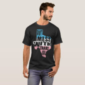 Niet met trans-Kinderen, bescherming tegen transKi T-shirt (Voorkant volledig)