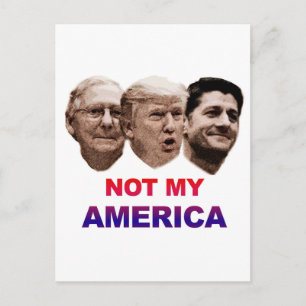 Niet mijn Amerika Briefkaart