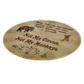Niet mijn apen, niet mijn Circus Snijplank (Hoek)