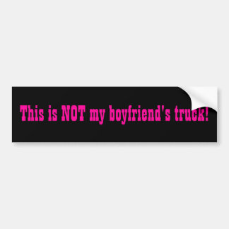 Niet mijn Boyvriend's Truck bumper sticker