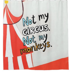 Niet mijn Circus Douchegordijn