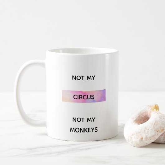 NIET MIJN CIRCUS KOFFIEMOK (Met donut)