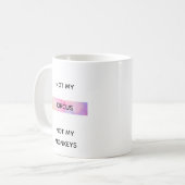 NIET MIJN CIRCUS KOFFIEMOK (Voorkant links)