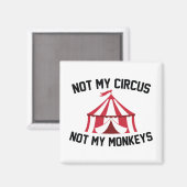 Niet mijn Circus Magneet (Voorkant / Achterkant)