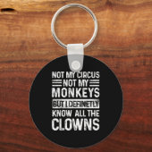 Niet mijn circus, mijn apen niet, maar ik ken alle sleutelhanger (Voorkant)
