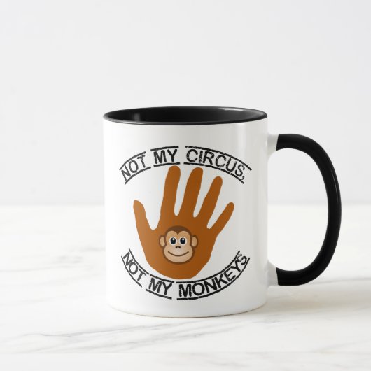 Niet mijn Circus-mok Mok (Rechts)