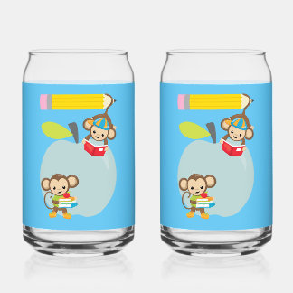 Niet mijn circus, niet mijn aap blikvorm glas