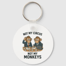 Niet mijn circus, niet mijn aapjes - Funny Cartoon