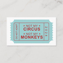 Niet mijn circus, niet mijn aapjes herinnering Kaa