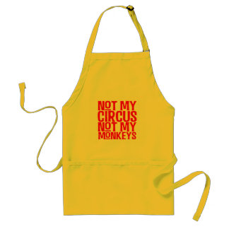 Niet mijn Circus niet mijn apen Apron Standaard Schort
