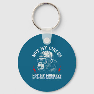 Niet Mijn Circus Niet Mijn Apen Grappige Gorilla Z Sleutelhanger