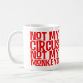 Niet mijn Circus niet mijn apen Mok (Links)
