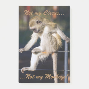 Niet mijn circus, niet mijn apen Post It pads Post-it® Notes