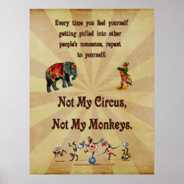 Niet mijn Circus, niet mijn apen Poster