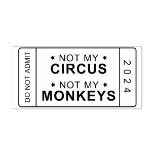 Niet mijn circus, niet mijn apen stempel