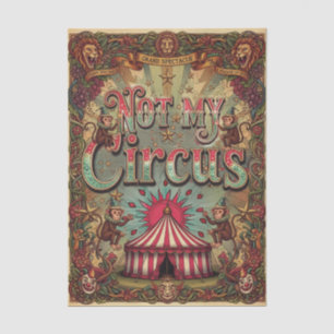 Niet mijn circus, niet mijn apen! Vintage extravag Tissuepapier