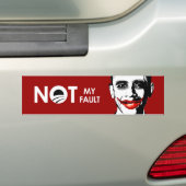 NIET MIJN FOUT BUMPERSTICKER (Op auto)
