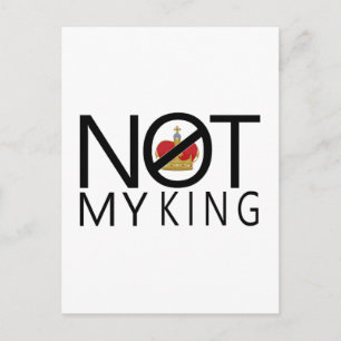 Niet mijn koning briefkaart