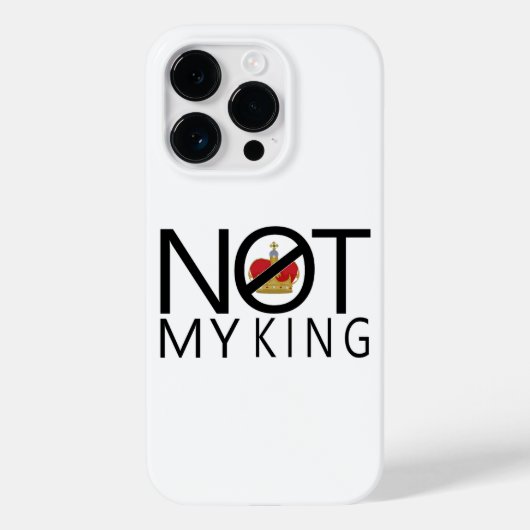 Niet mijn koning Case-Mate iPhone case (Achterkant)