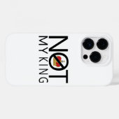 Niet mijn koning Case-Mate iPhone case (Achterkant (horizontaal))