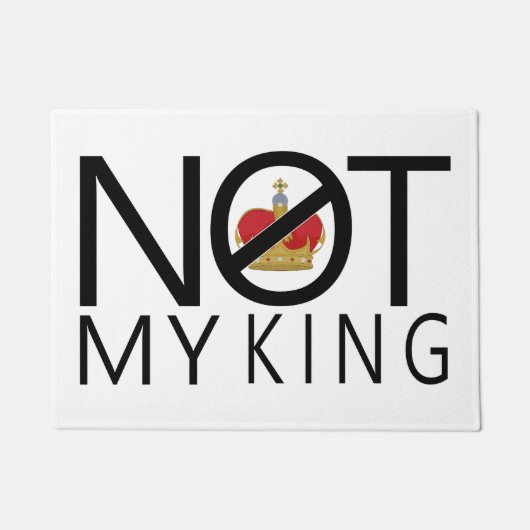 Niet mijn koning deurmat (Voorkant)