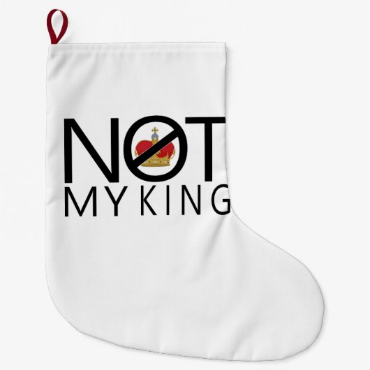 Niet mijn koning grote kerstsok (Voorkant)